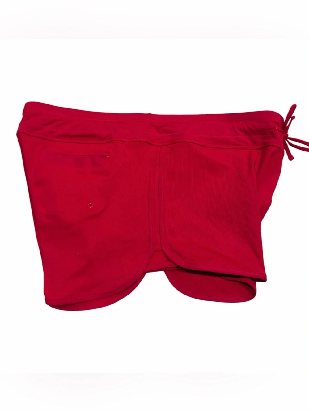 Athleta Surge Swim Shorts Women’s Medium Red High Rise Lined Like New